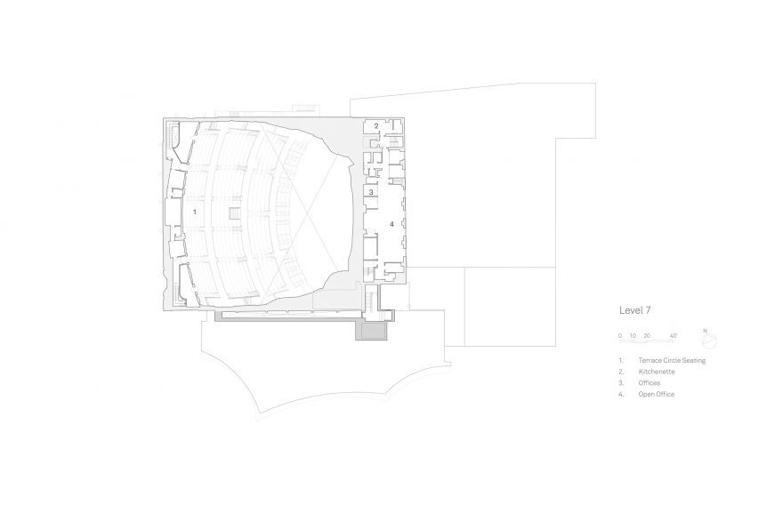 Plan of St Louis Symphony Orchestra by Snøhetta