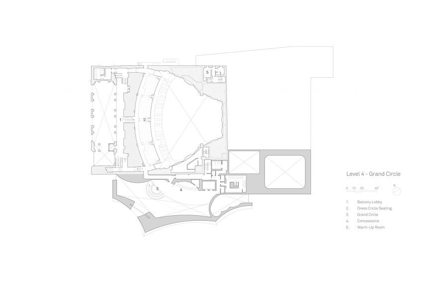 Plan of St Louis Symphony Orchestra by Snøhetta