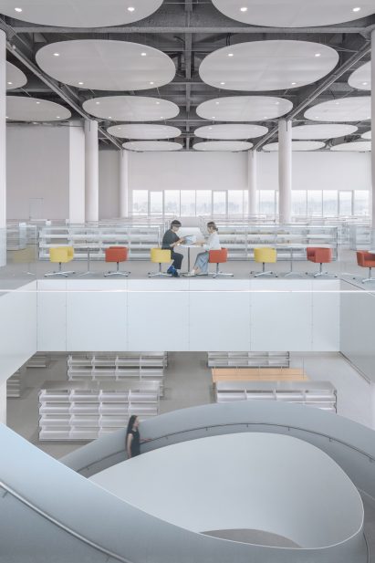 Library interior in Taiwan
