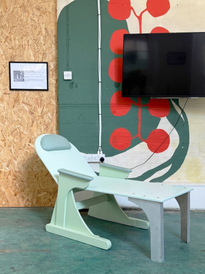 Slounge chair by Jaclyn Pappalardo at Camden Inspire's 2025 Unbroken exhibition
