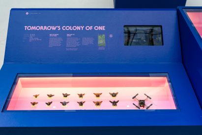 Bee drone by Polybee on show at the Unnatural History Museum of Singapore
