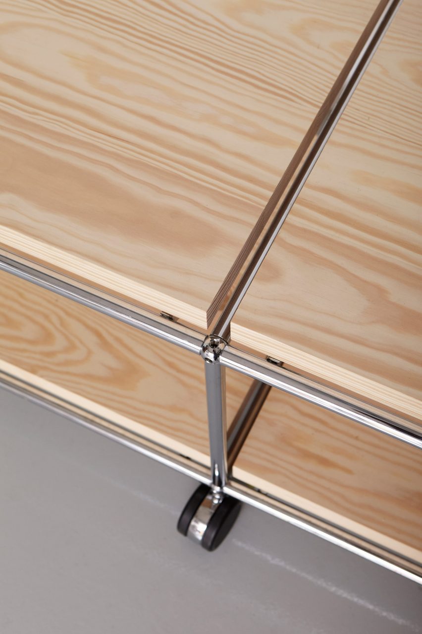 Detail of Bjarte Sandal's USM Haller Re-Framed design
