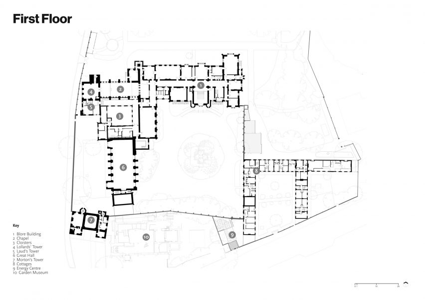 Plan of Lambeth Palace by Wright & Wright