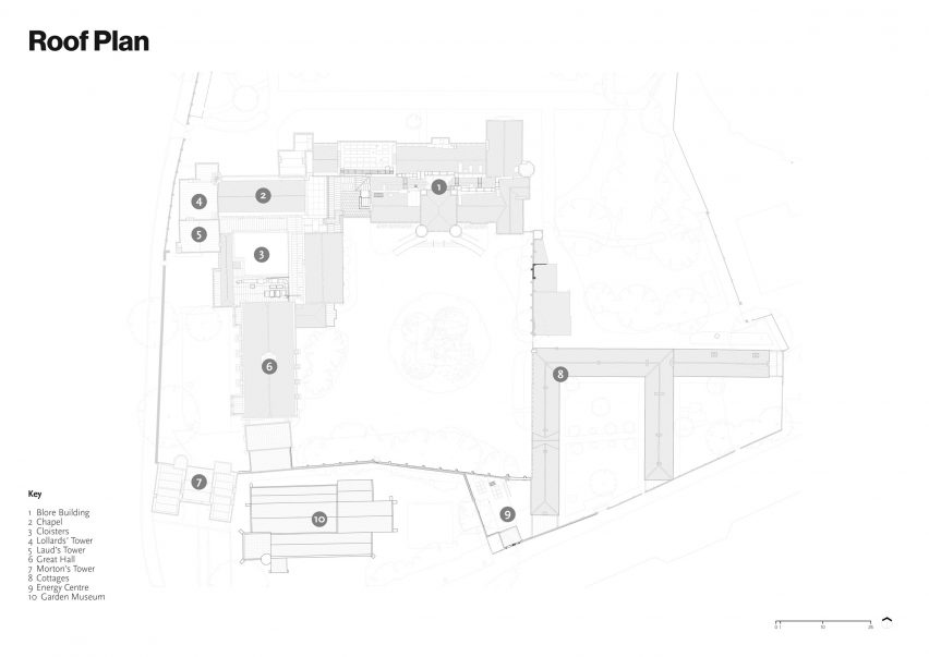 Plan of Lambeth Palace by Wright & Wright