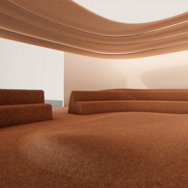 Renders of The Forum space for 2025 by Roula Salamoun