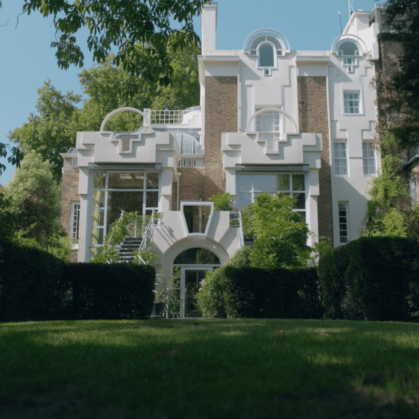 Garden view of The Cosmic House