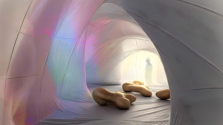Photo of inflatable installation
