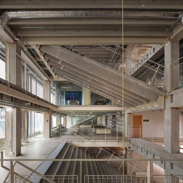 Inside 960s factory and opened up as part of Copenhagen Architecture Biennial.
