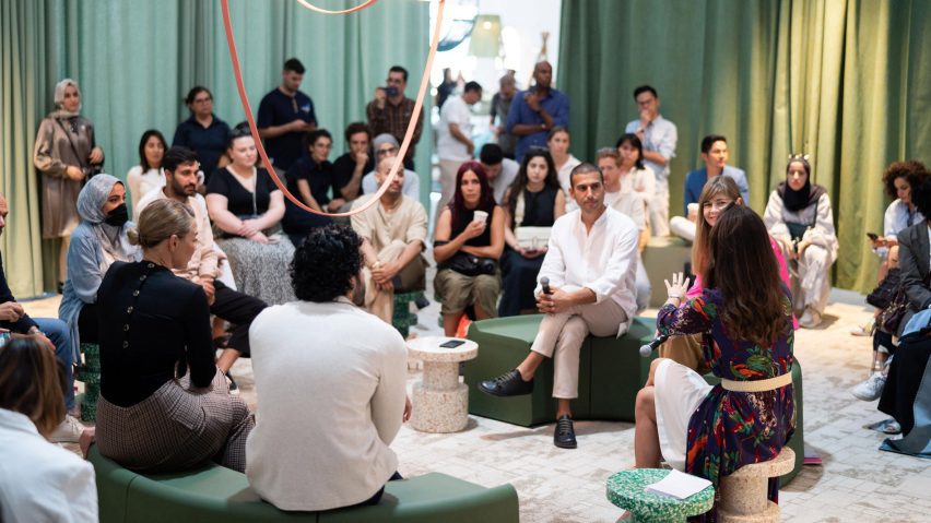 Photo of people at the Forum, Downtown Design