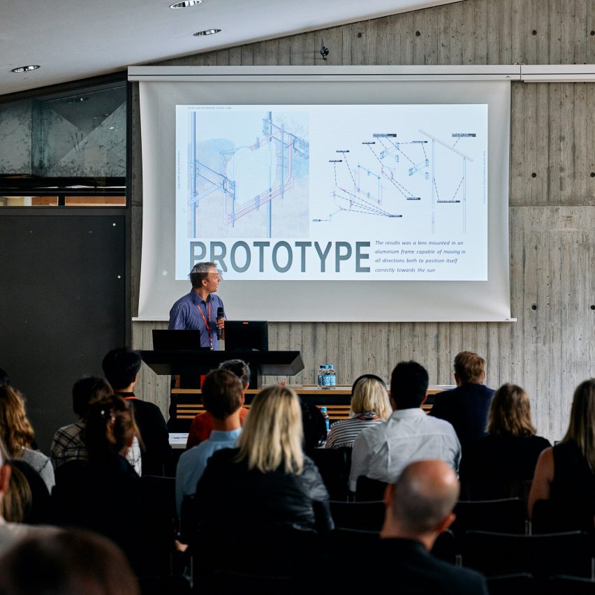 Speaker at a Velux lecture