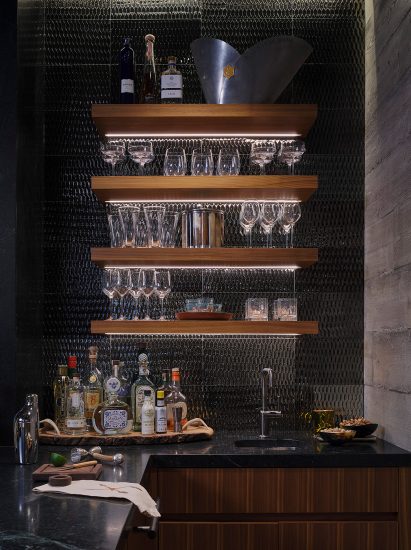 Pocket bar in the home