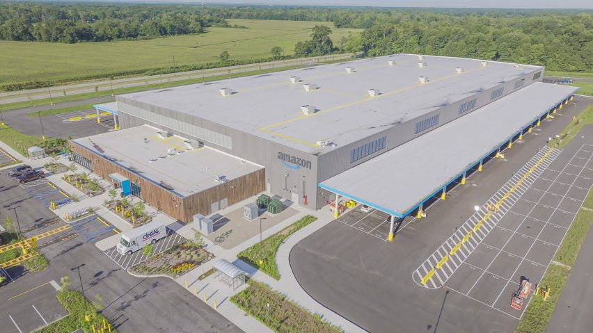Mass timber Amazon warehouse