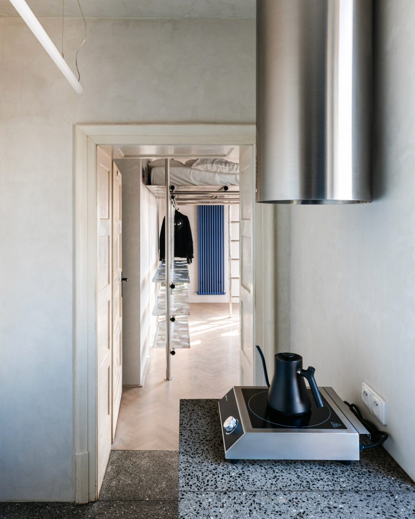 View from kitchen into main living space