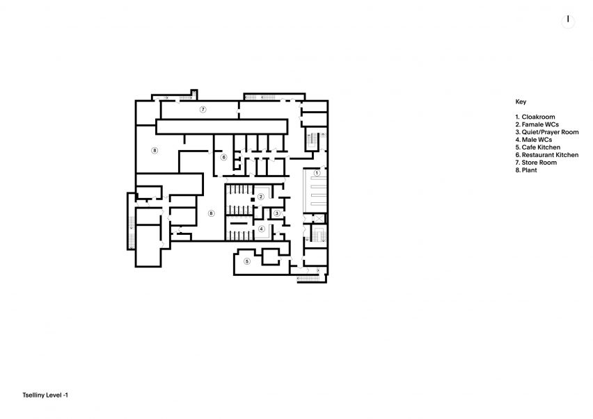 Plan of Tselinny Center of Contemporary Culture by Asif Khan
