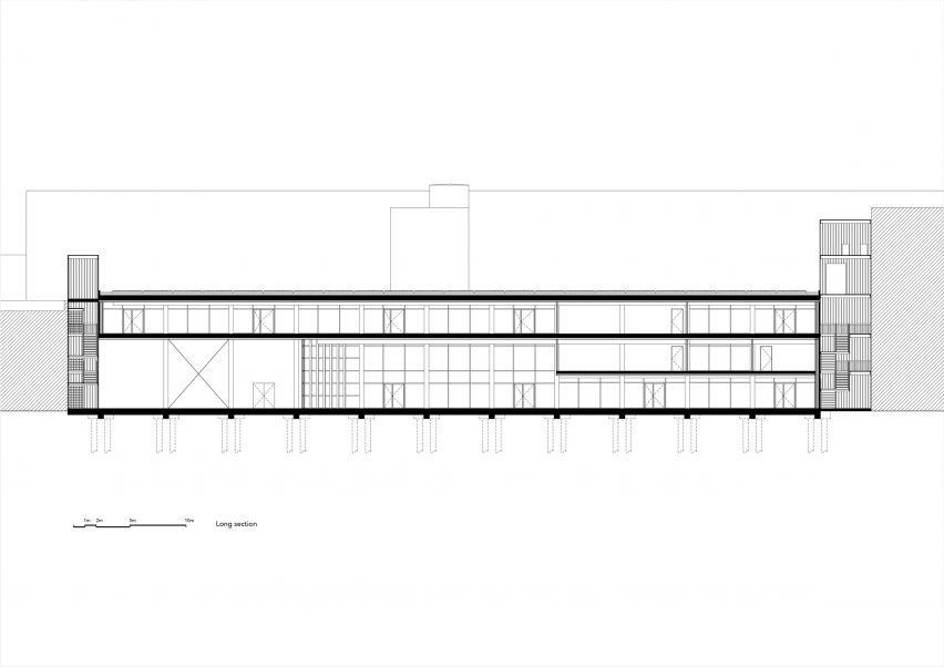 Section of Atelier PPW by NWLND Rogiers Vandeputte and architect Kris Broidioi
