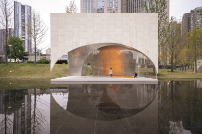 Library at AYDC Public Art Centre by Atelier Xi