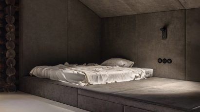 Bedroom in a house in Ukraine