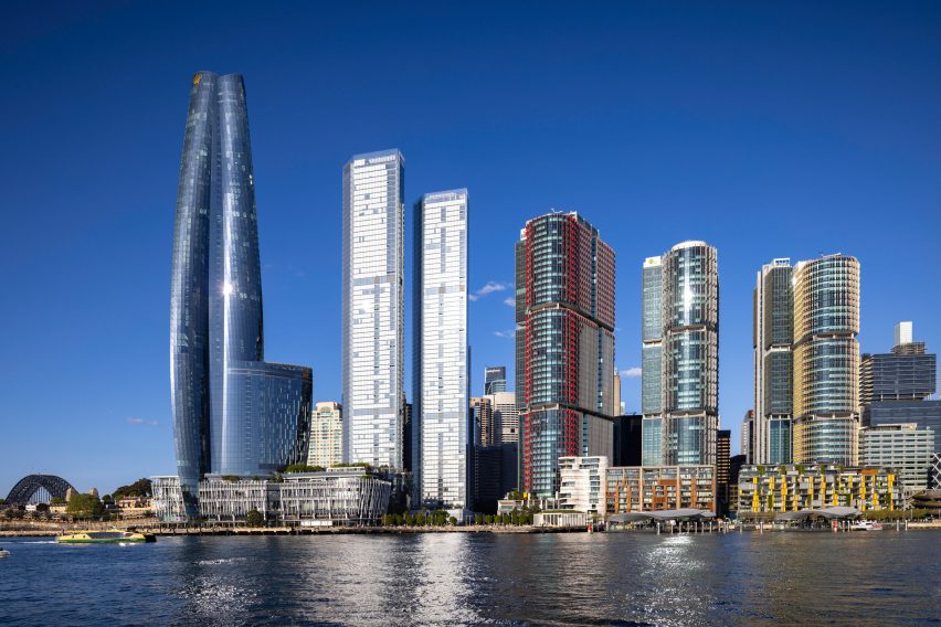Skyscrapers on the Barangaroo South waterfront