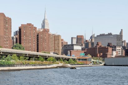 Empire State building over Stuy Town