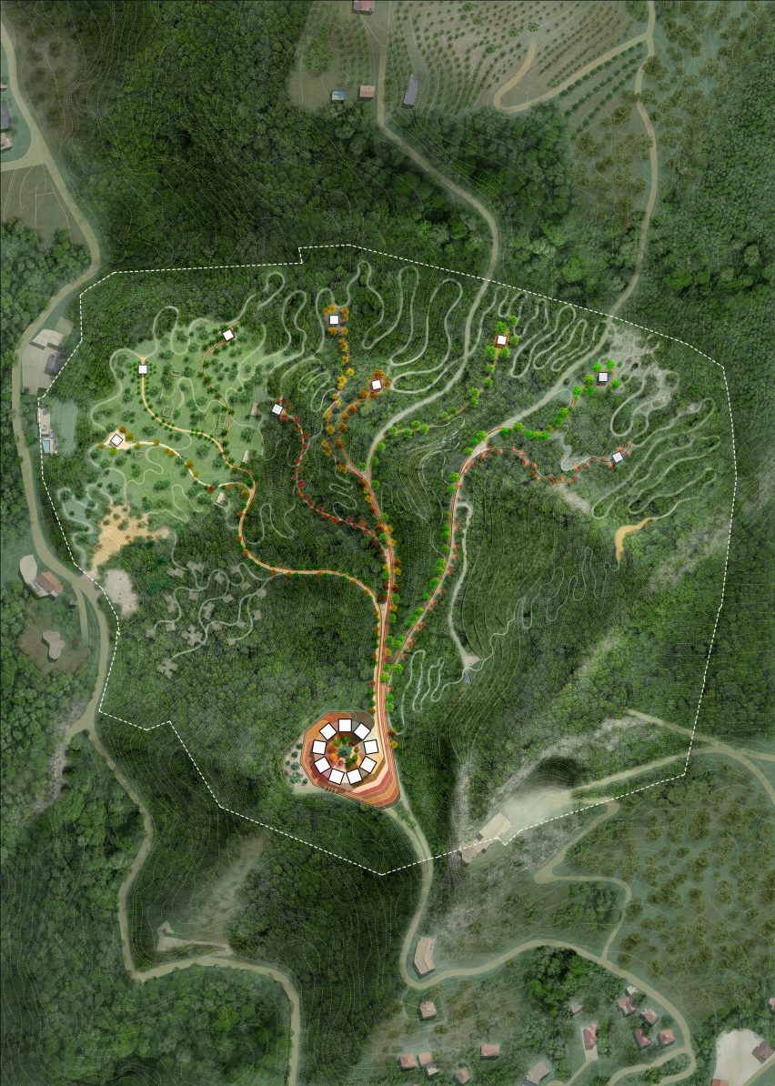 Plan of Faith Park by BIG