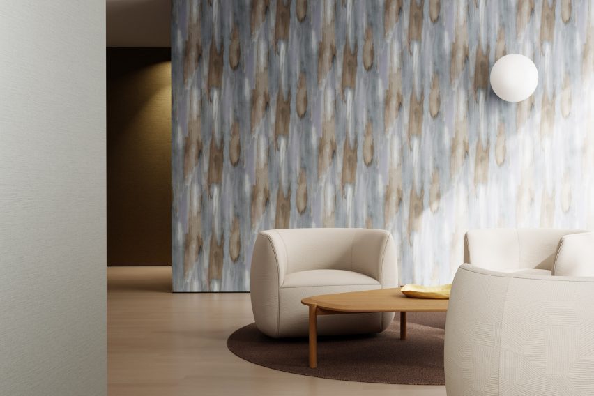 Borealis wallcovering by Designtex