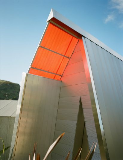 Aluminium facade at The Chapel of St Thérèse of Lisieux