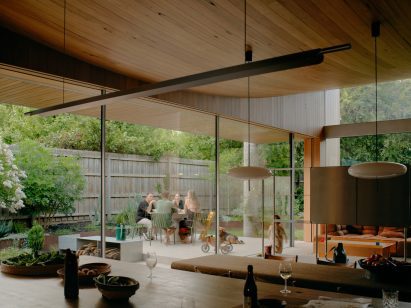 Living space within cottage extension by Cera Stribley