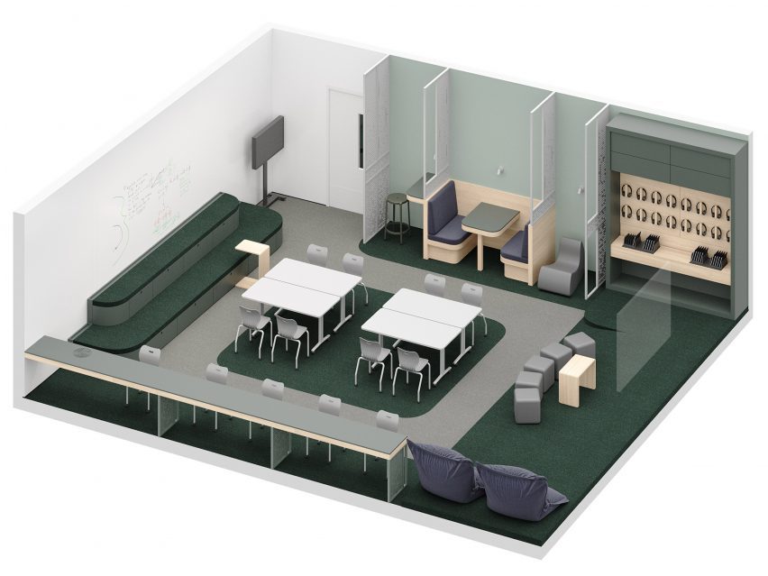 Connected Classroom 3D model