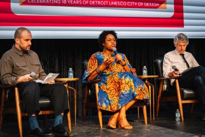 Keiba Jacob Mottley speaking at Detroit Month of Design