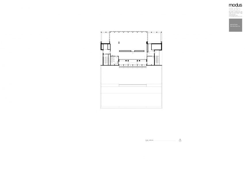 Third floor plan of the Anthony Timberlands Center for Design and Materials Innovation by Grafton Architects