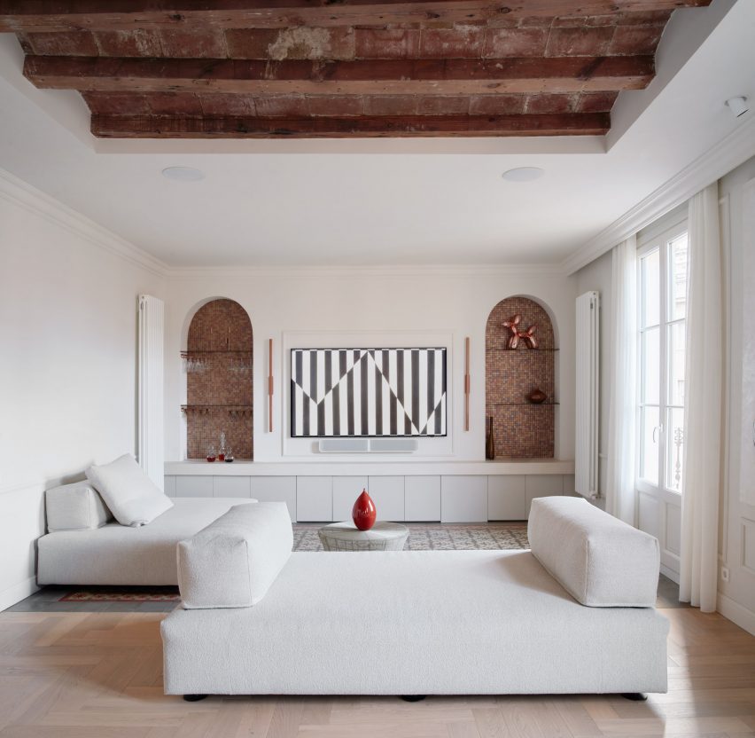 Exposed ceiling in Spanish home