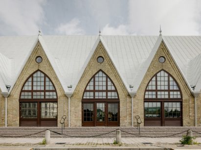 Neo-gothic market hall in Gothenburg
