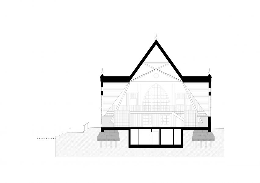 Section of Feskekôrka by White Arkitekter
