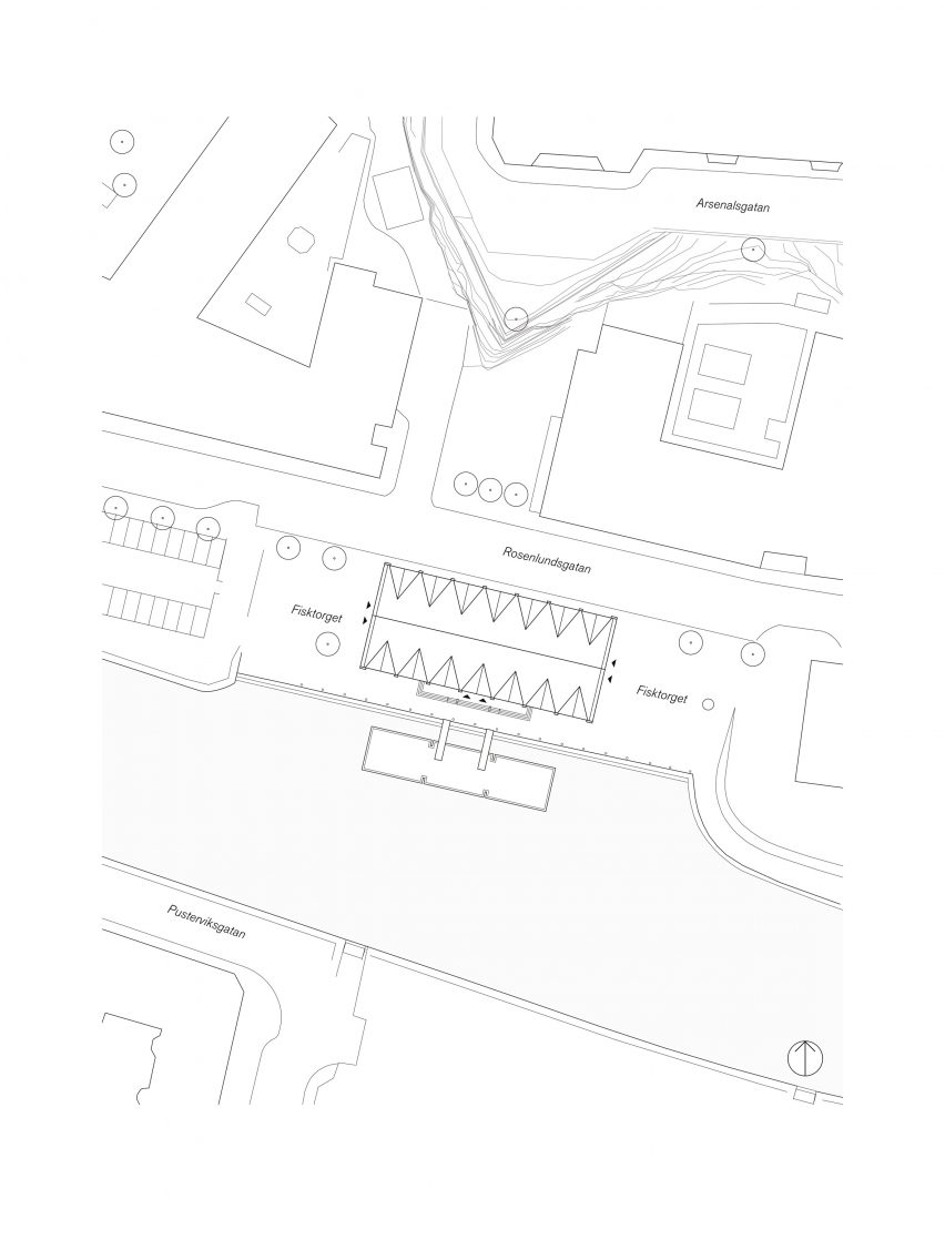 Site plan of Feskekôrka by White Arkitekter