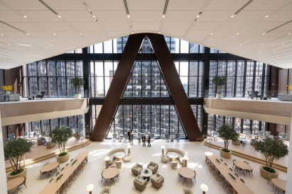 Internal floor of JPMorgan chase building