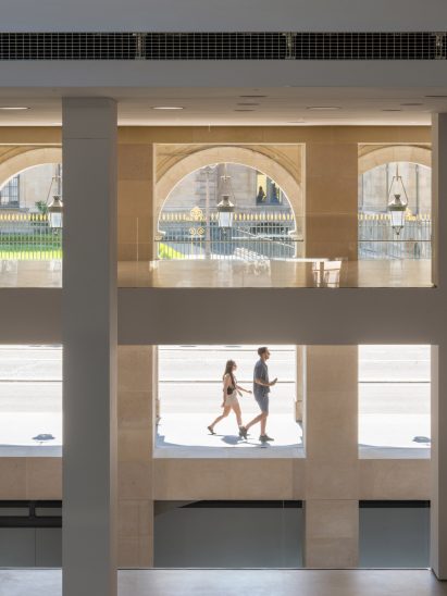 View of the Louvre from Fondation Cartier