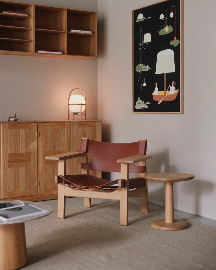 Living room corner in Fredericia showroom