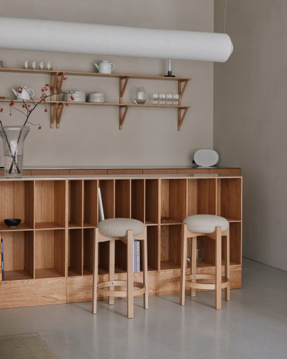 Kitchen corner in Tokyo showroom