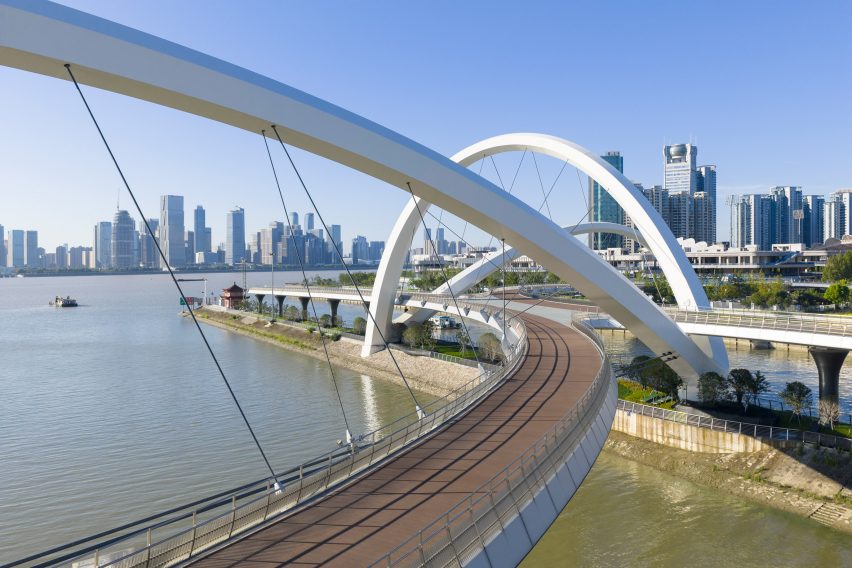 Grand Canal Gateway Bridge in Hangzhou by Zaha Hadid Architects