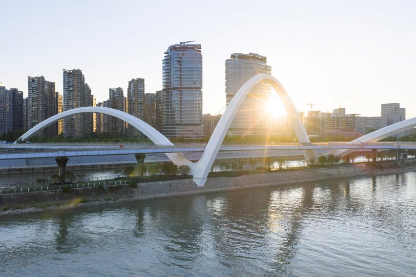 Grand Canal Gateway Bridge in Hangzhou by Zaha Hadid Architects