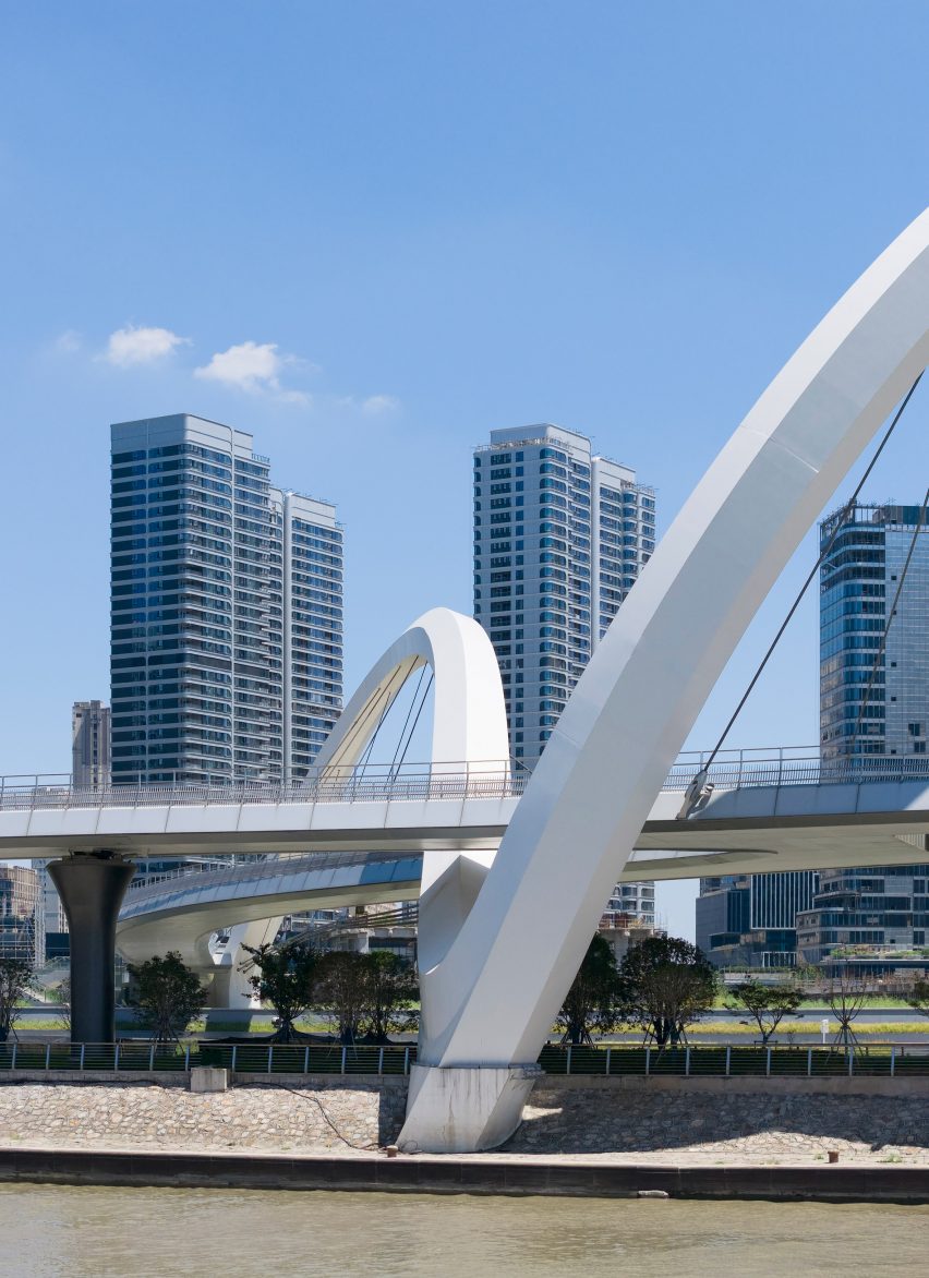 Grand Canal Gateway Bridge in Hangzhou by Zaha Hadid Architects