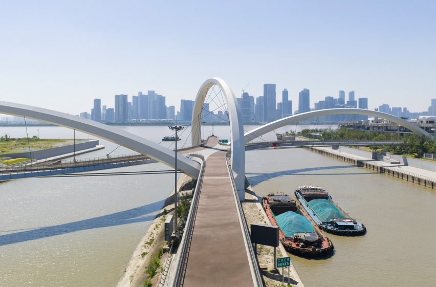 Grand Canal Gateway Bridge in Hangzhou by Zaha Hadid Architects