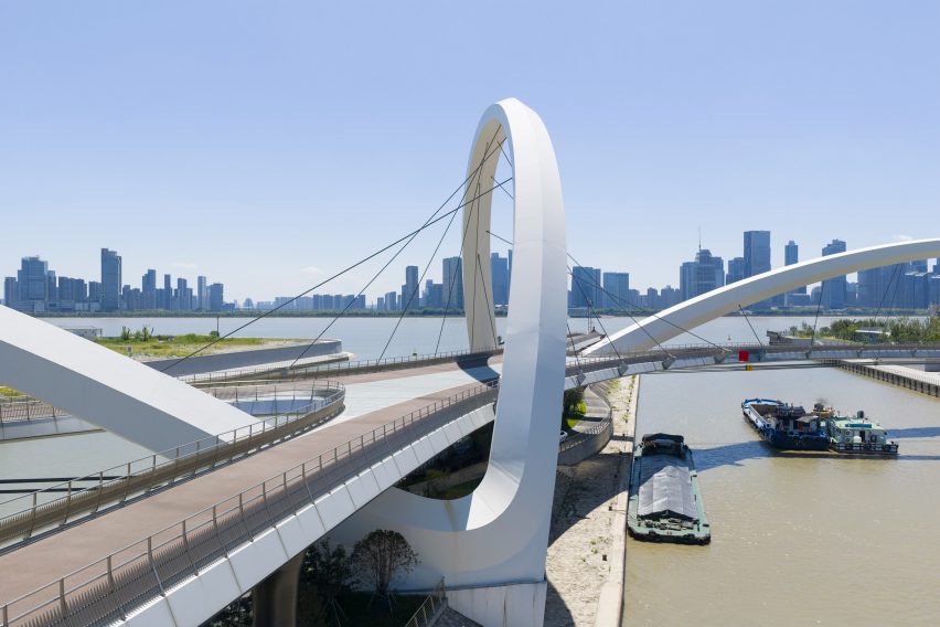 Arches over the Grand Canal in Hangzhou