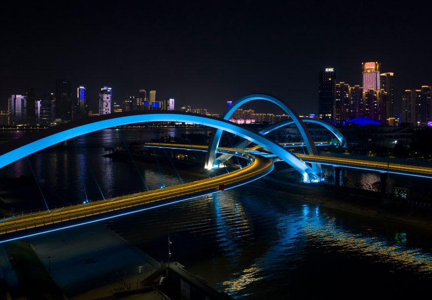 Grand Canal Gateway Bridge in Hangzhou by Zaha Hadid Architects