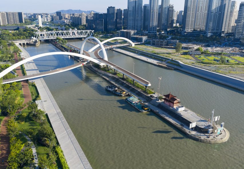 Grand Canal Gateway Bridge in Hangzhou by Zaha Hadid Architects
