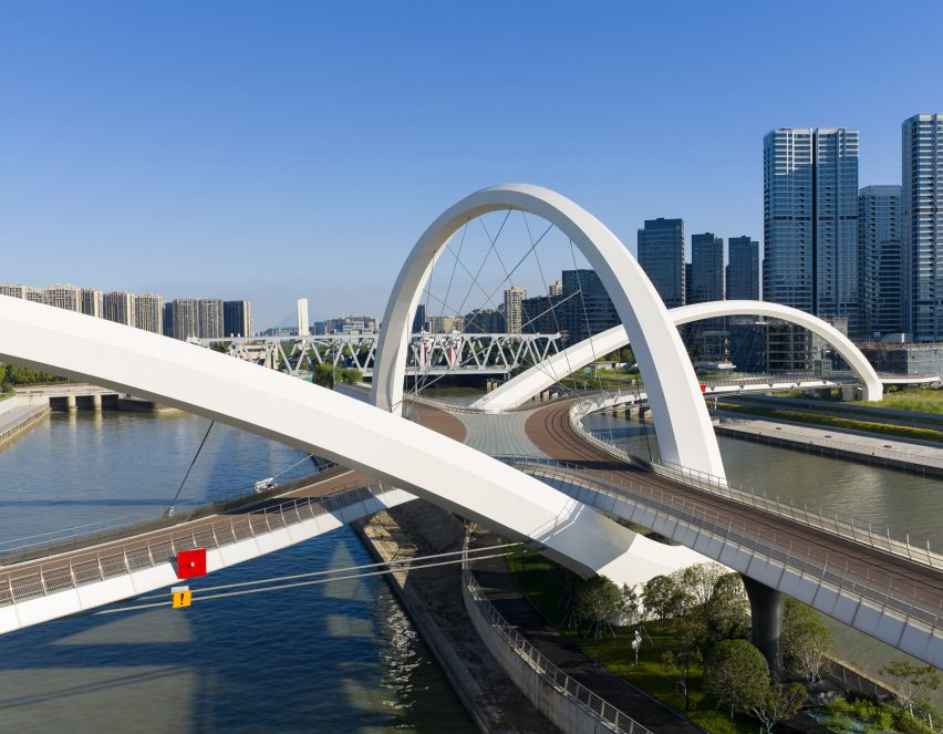 Grand Canal Gateway Bridge in Hangzhou by Zaha Hadid Architects