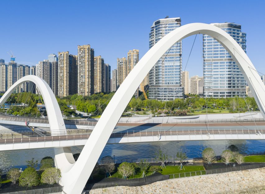 Grand Canal Gateway Bridge in Hangzhou by Zaha Hadid Architects