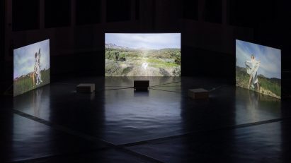 a photograph of an art installation