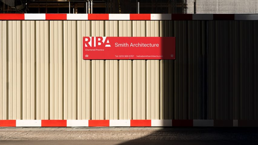 RIBA logo signboard