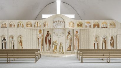 Interior of Holy Trinity Church by Aranchii Architects